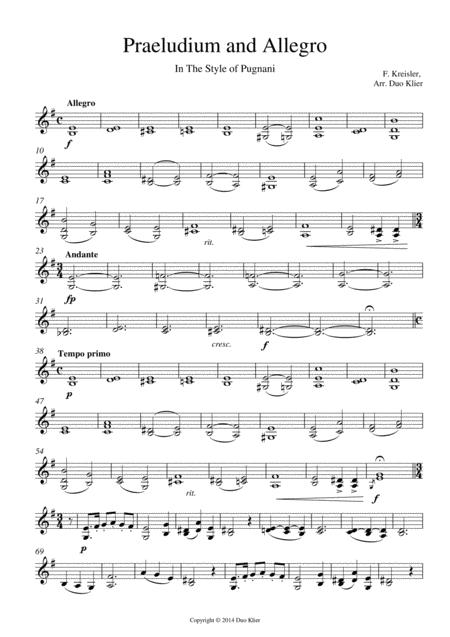 Kreisler Praeludium And Allegro 2nd Violin Accompaniment Page 2