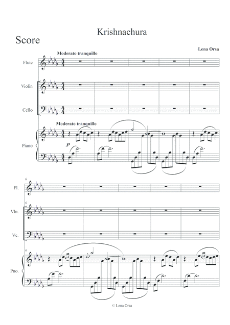 Krishnachura For Flute Violin Cello And Piano Page 2