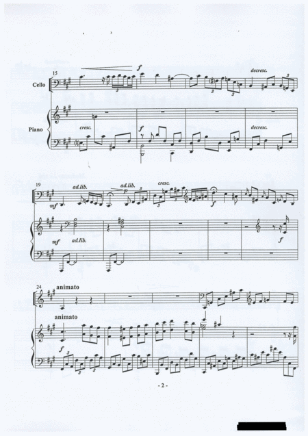 L Adieu For Cello And Piano Op 2 No 11 Page 2