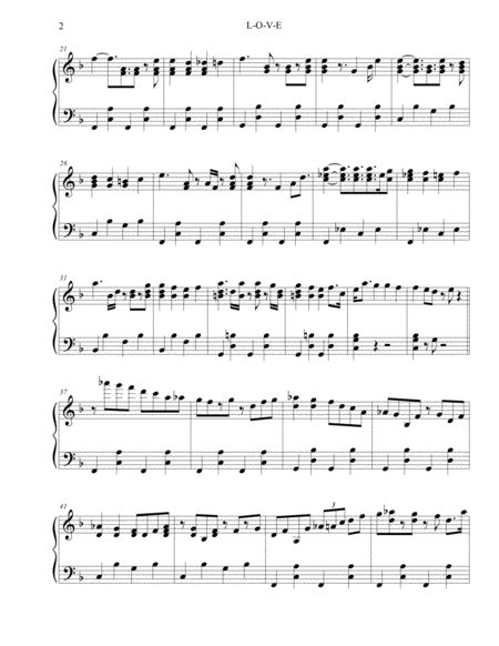 L O V E Piano Improvised Solo Page 2