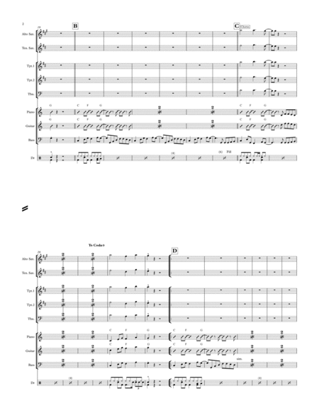 La Bamba Vocal With Small Band 3 5 Horns Key Of C Page 2