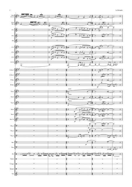 La Battaglia The Clash Of Titans For Bass Clarinet Vs Baritone Page 2