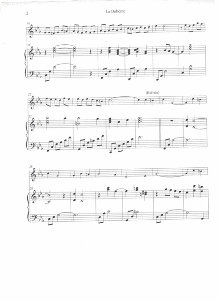 La Bohme 5 Partitions Page 2