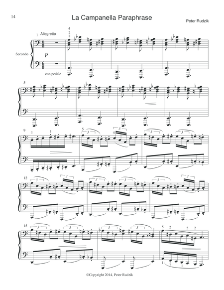 La Campanella Paraphrase Piano Duet Page 2
