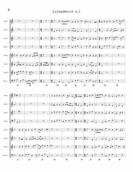 La Canobbia A 8 For 8 Recorders Antiphinal Ssaattbb Page 2