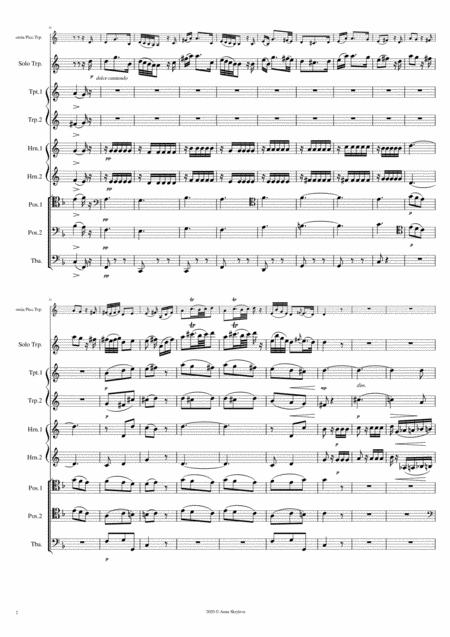 La Clemenza Di Tito Nr 15 Aria Con Coro For Solo Trumpet Ossia Piccolo Trumpet Brass Ensemble Page 2