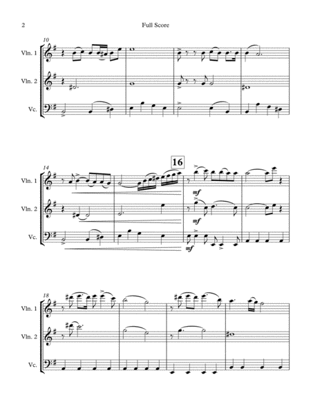 La Cumparsita For String Trio Page 2