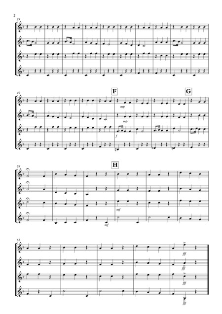 La Donna E Mobile From Rigoletto For Saxophone Quartet Page 2