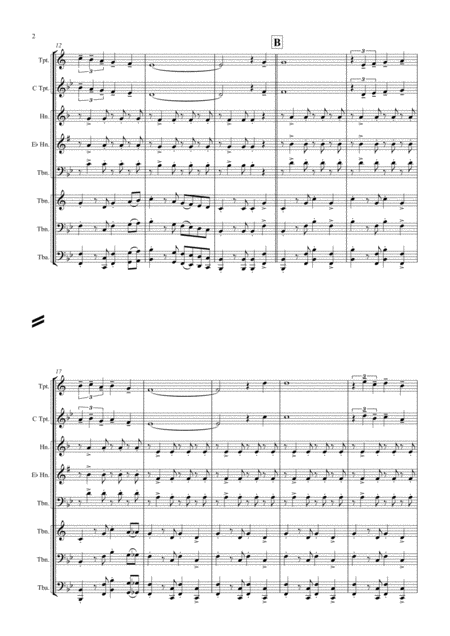 La Paloma Spanish Habanera Brass Trio Page 2