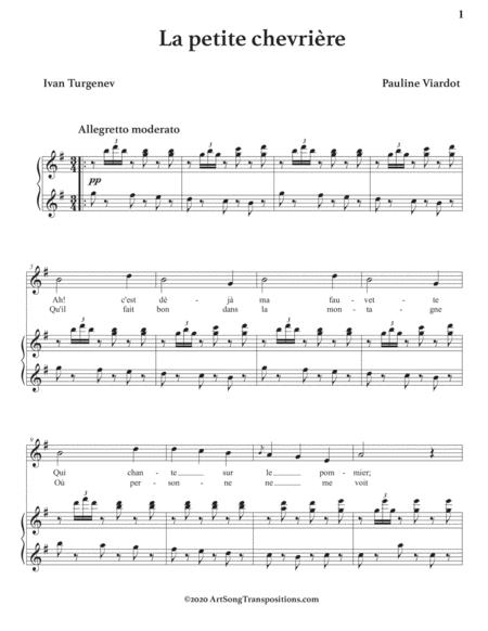 La Petite Chevrire Transposed To G Major Page 2