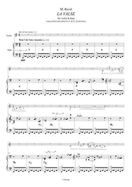 La Valse For Violin Harp Page 2