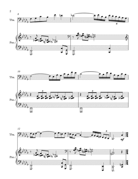 Labyrinth For Solo Tuba With Piano Accompaniment Page 2