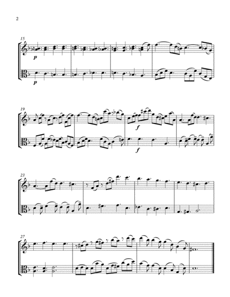 Lacrimosa From Mozarts Requiem Violin Viola Duet Page 2