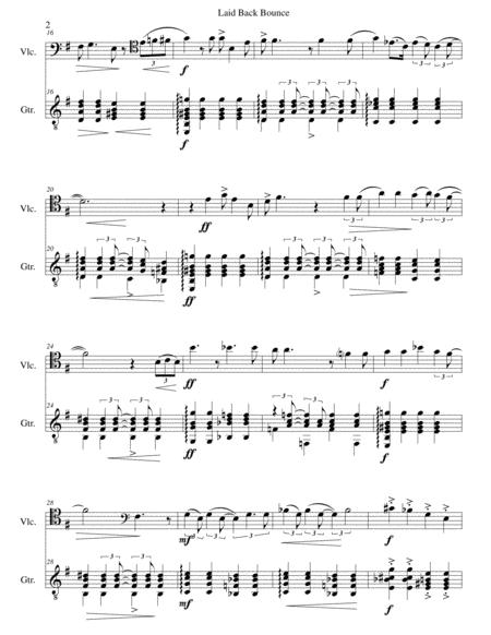 Laid Back Bounce For Cello And Guitar Page 2