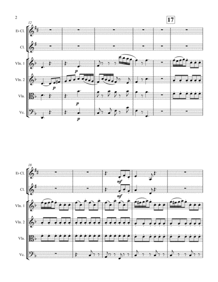 Largo Al Factotum For Clarinet And Strings Page 2