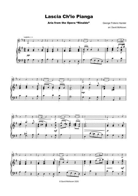 Lascia Ch Io Pianga Aria From Rinaldo By G F Handel For Cor Anglais And Piano Page 2