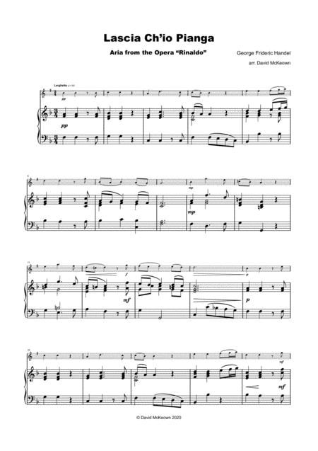 Lascia Ch Io Pianga Aria From Rinaldo By G F Handel For Soprano Saxophone And Piano Page 2