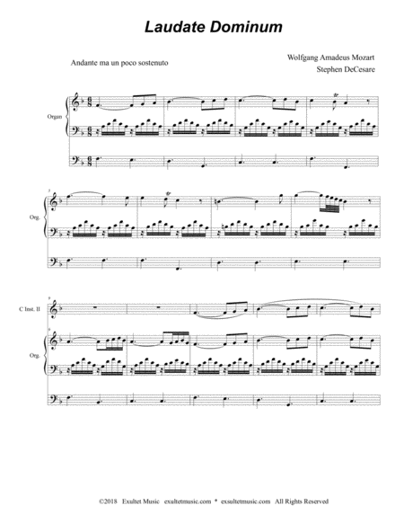 Laudate Dominum Duet For C Instruments Organ Accompaniment Page 2