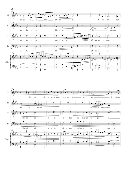 Laudate Pueri Dominum Psalm 112 Choir Satb And Organ Page 2