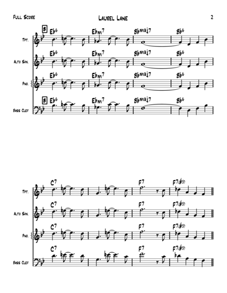 Laurel Lane Lead Sheet Page 2