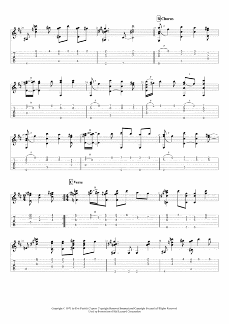 Layla Long Version For Solo Fingerstyle Guitar Page 2