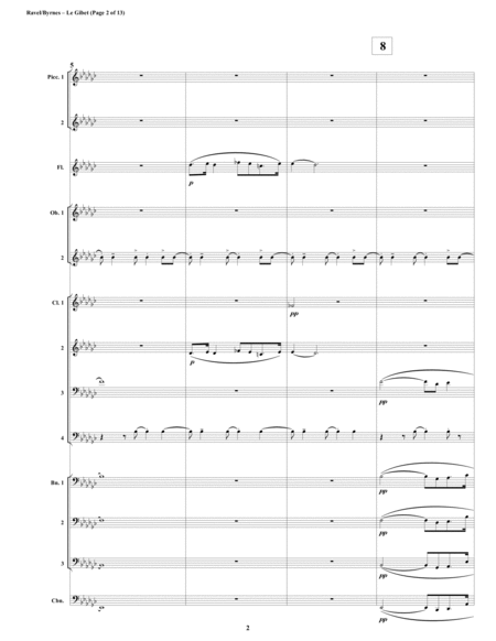 Le Gibet Gaspard De La Nuit For Woodwind Choir Page 2