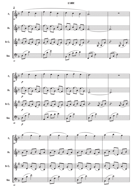 Le Onde Woodwind Quartet Page 2