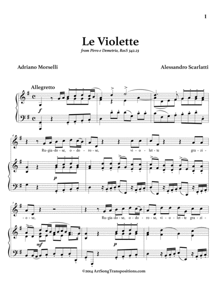 Le Violette G Major Page 2