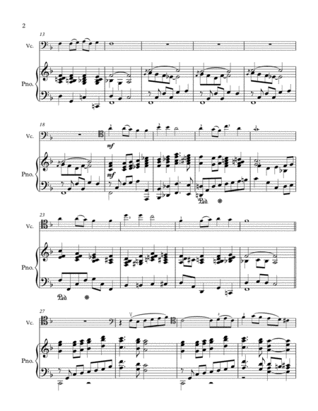 Lead Me To Calvary Duet For Cello And Piano By Erik Kihss Page 2