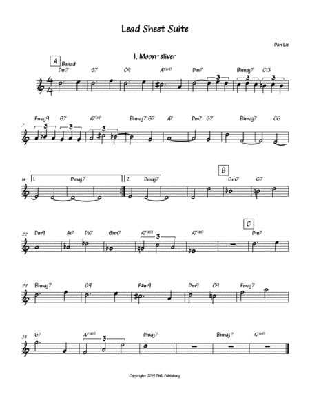 Lead Sheet Suite Page 2