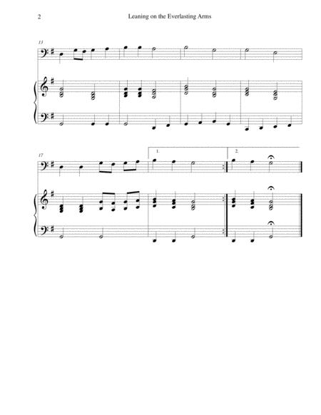 Leaning On The Everlasting Arms For Beginning Cello With Optional Piano Accompaniment Page 2