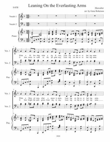 Leaning On The Everlasting Arms Satb Page 2