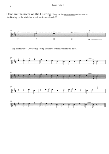 Learn The Alto Clef On The Viola Page 2