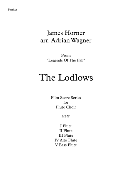 Legends Of The Fall The Ludlows James Horner Flute Choir Arr Adrian Wagner Page 2