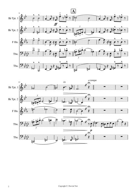 Lend Me Your Aid Recitative And Air From The Queen Of Sheba Opera Charles Gounod Trombone Solo In Brass Quintet Page 2