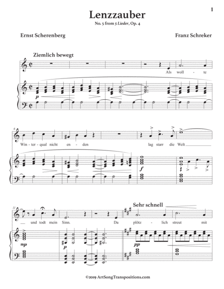 Lenzzauber Op 4 No 5 Transposed To A Minor Page 2