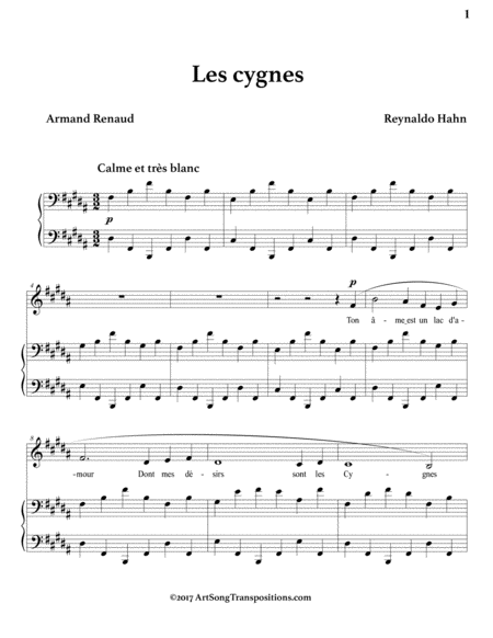 Les Cygnes B Major Page 2