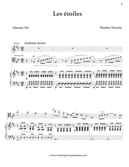 Les Toiles Transposed To D Major Page 2