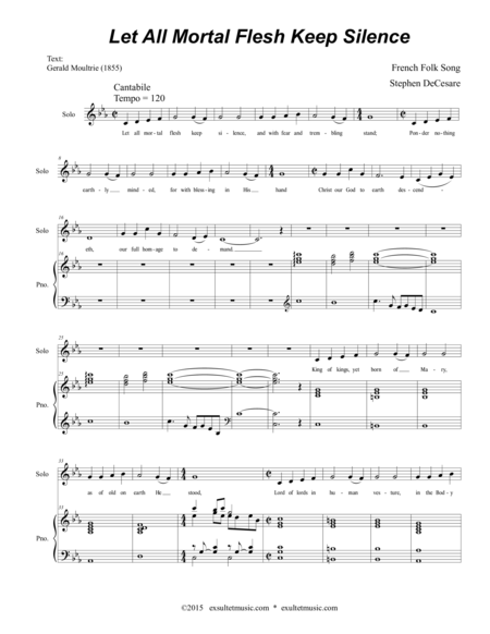 Let All Mortal Flesh Keep Silence For Solo Satb Page 2