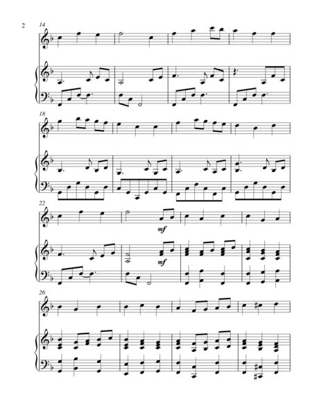 Let All Things Now Living Treble C Instrument Solo Page 2