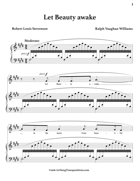 Let Beauty Awake F Sharp Dorian 4 Sharps Page 2