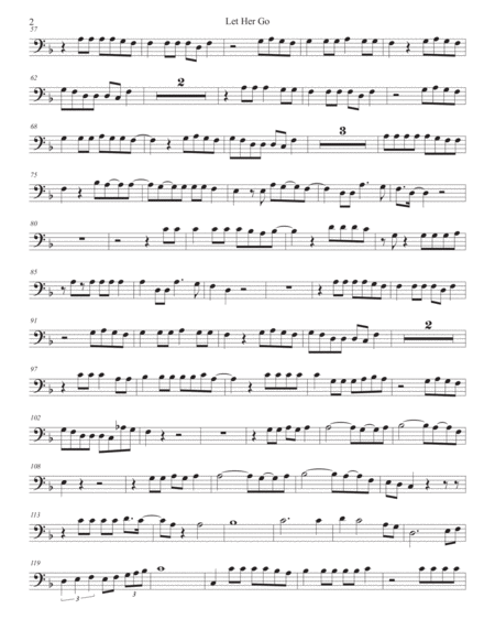 Let Her Go Cello Page 2