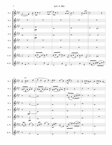 Let It Go From Frozen Flute Choir Page 2