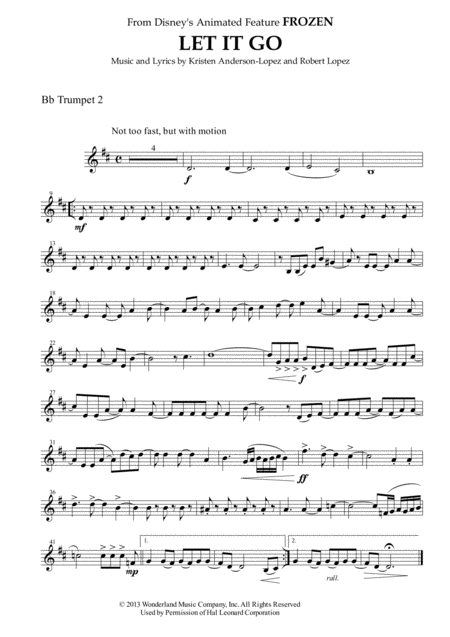 Let It Go From Frozen For Brass Quintet Page 2