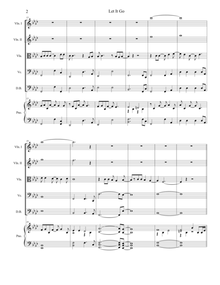 Let It Go From Frozen For String Quintet Page 2