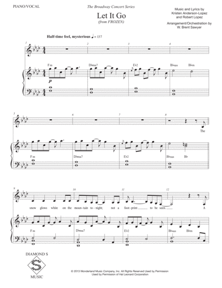 Let It Go From Frozen Piano Vocal Page 2