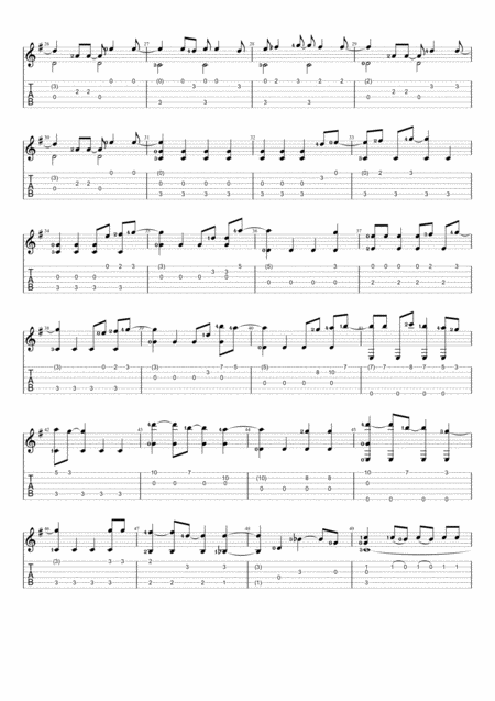 Let It Go Frozen Finger Style Guitar Page 2