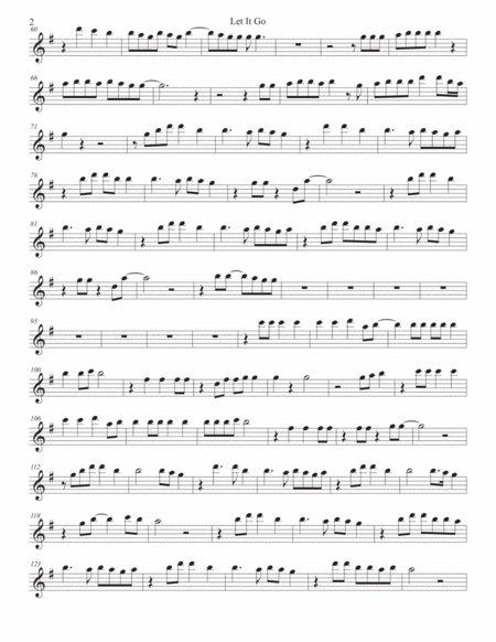 Let It Go Tenor Sax Page 2