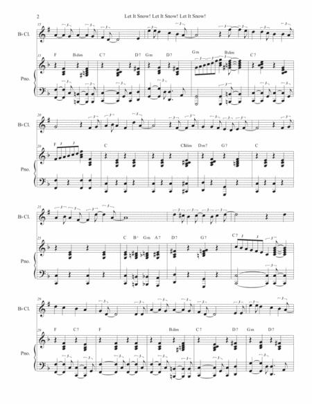 Let It Snow Let It Snow Let It Snow Bb Clarinet Solo And Piano Page 2