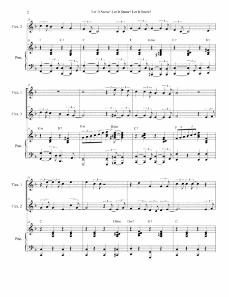 Let It Snow Let It Snow Let It Snow Duet For Flexible Instrumentation Page 2